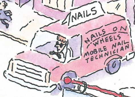 Mobile Nail Trolley